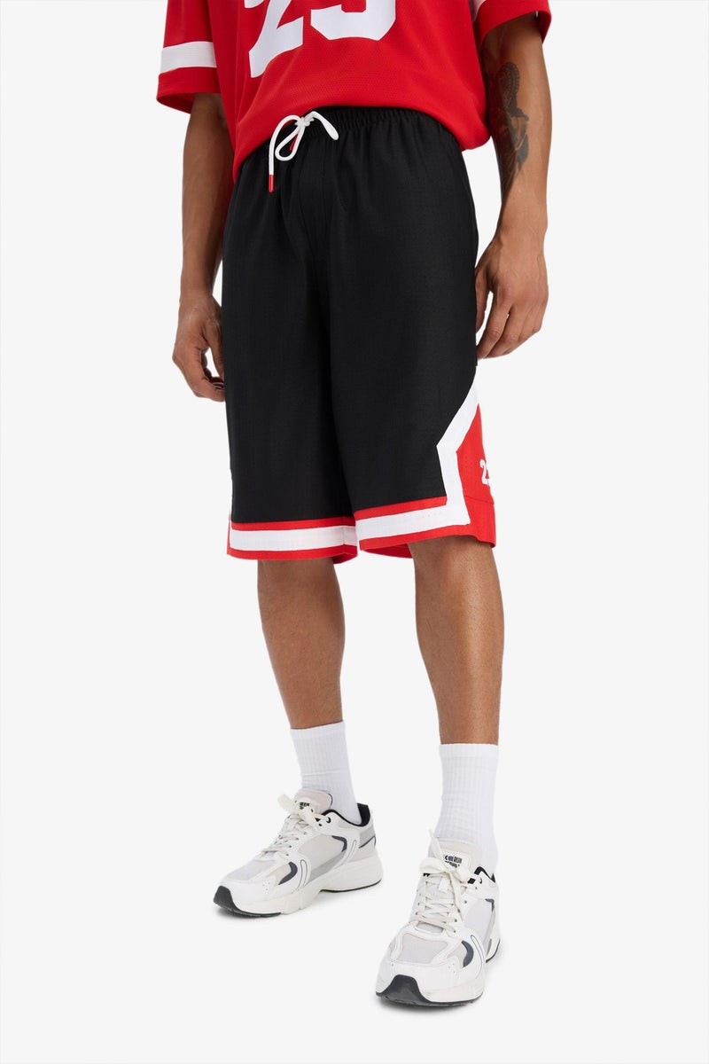 DeFacto Black Man DeFactoFit Oversize Sports Shorts Casual - Image 4